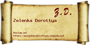 Zelenka Dorottya névjegykártya